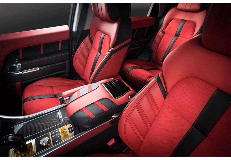 路虎-玫瑰红内饰改装